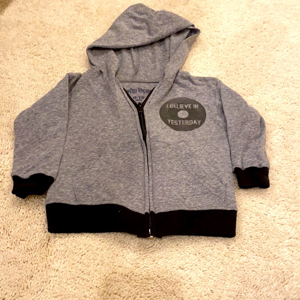 Rowdy sprouts 6-12 month zip up hoodie